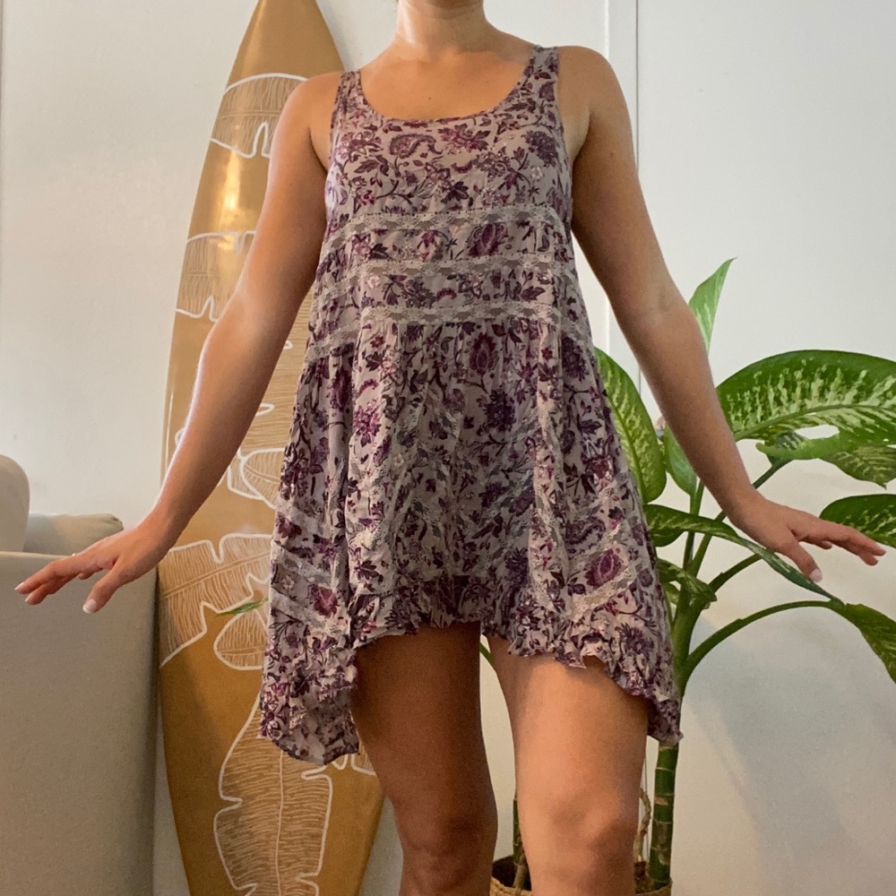 Free People Mini Dress With Lace